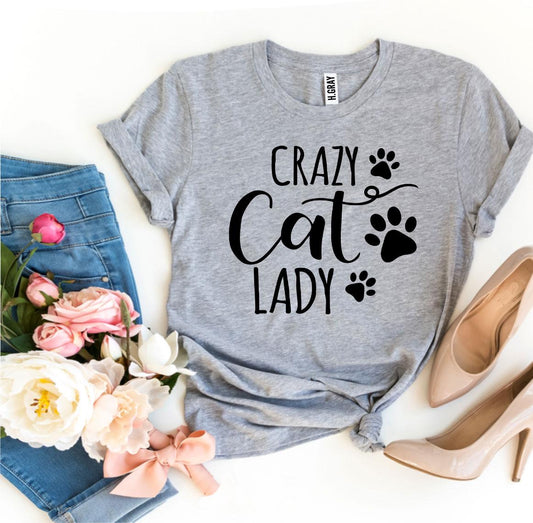 Crazy Cat Women T-shirt